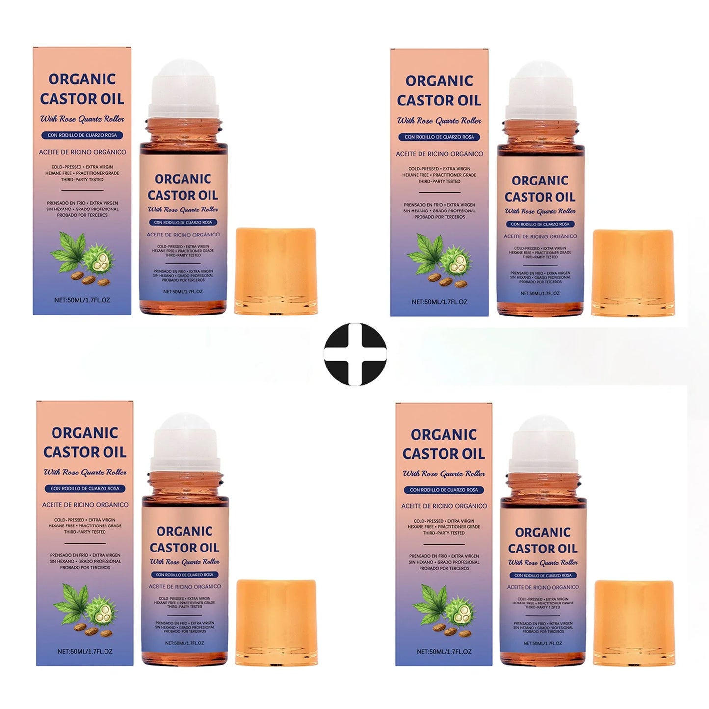 Organic Castor Oil Roller Ball – Firming & Brightening Skin Oil