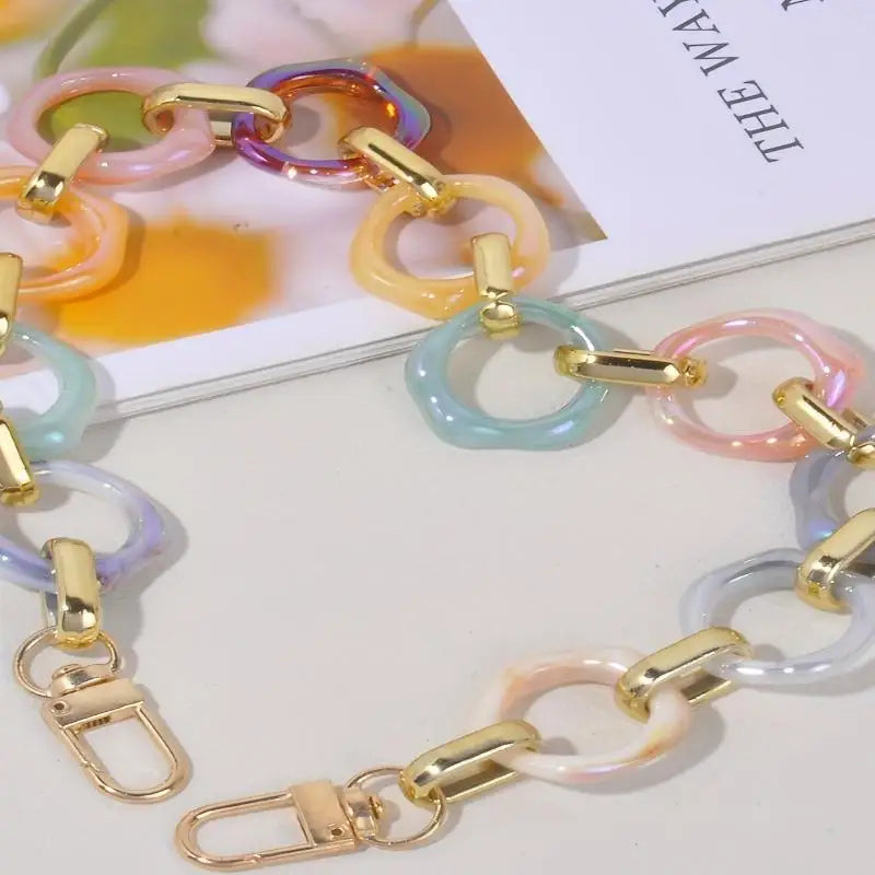 Iridescent Acrylic Chain Strap | DIY Bag & Handbag Accessory