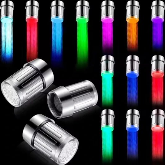 LED Color-Changing Faucet Aerator | 7-Color Temperature Sensor Faucet Aerator Peaceful Pleasures Health and Wellness