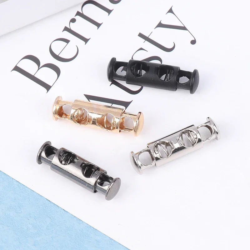 10-Pack Metal Double-Hole Spring Buckles | Cord Lock Toggles