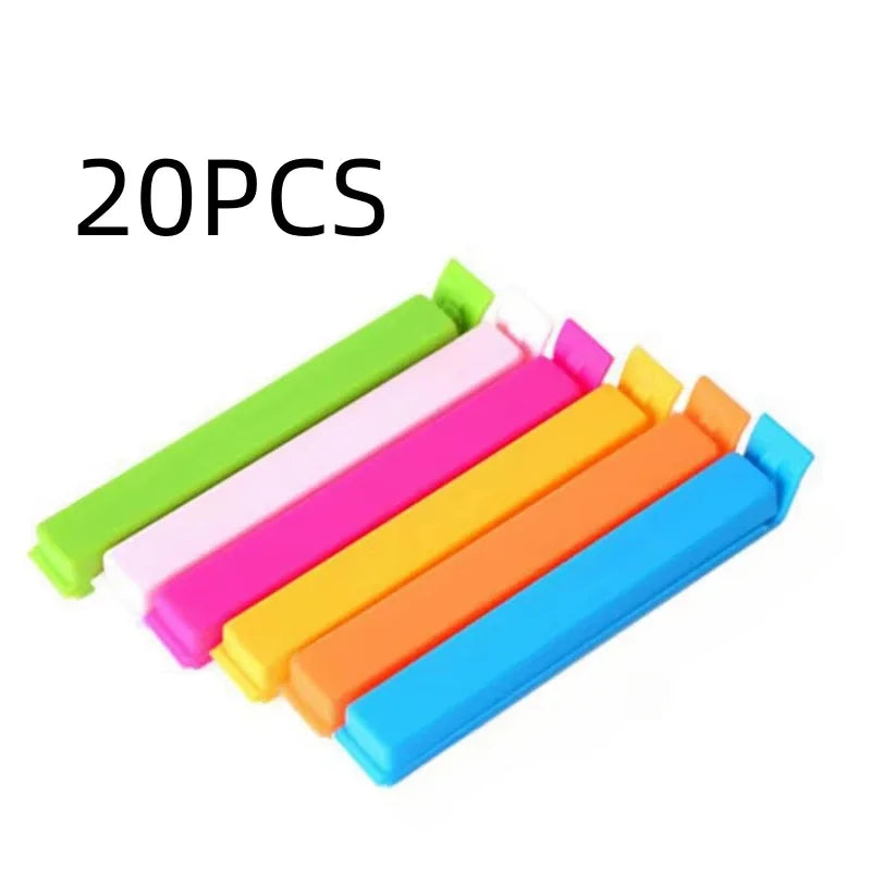 10/20Pcs Portable New Kitchen Storage Food Snack Seal Sealing Bag Clips Sealer Clamp Plastic Tool Kitchen Accessories Wholesale Peaceful Pleasures Health and Wellness 20pcs 11cm