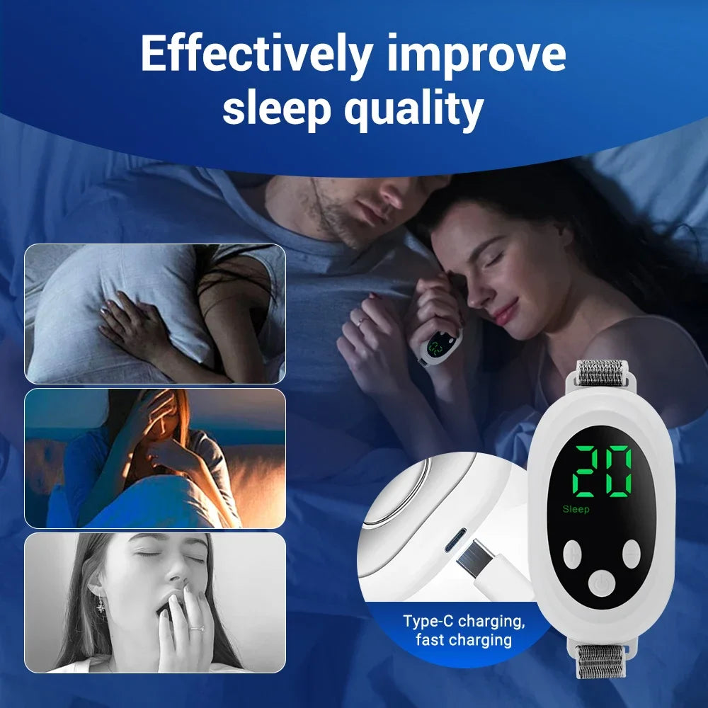 Handheld Sleep Aid Device – EMS Microcurrent, 20 Levels, Type-C