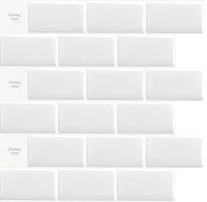 Mosaic kitchen oil-proof and high-temperature resistant 3D self-adhesive wall stickers, waterproof tile decoration for bathrooms Peaceful Pleasures Health and Wellness YJC106