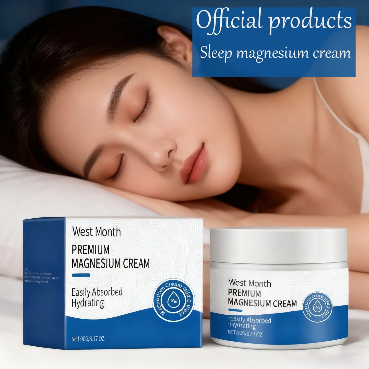 Magnesium Body Cream – Lavender Sleep Lotion 3.17 oz Magnesium Body Cream Peaceful Pleasures Health and Wellness