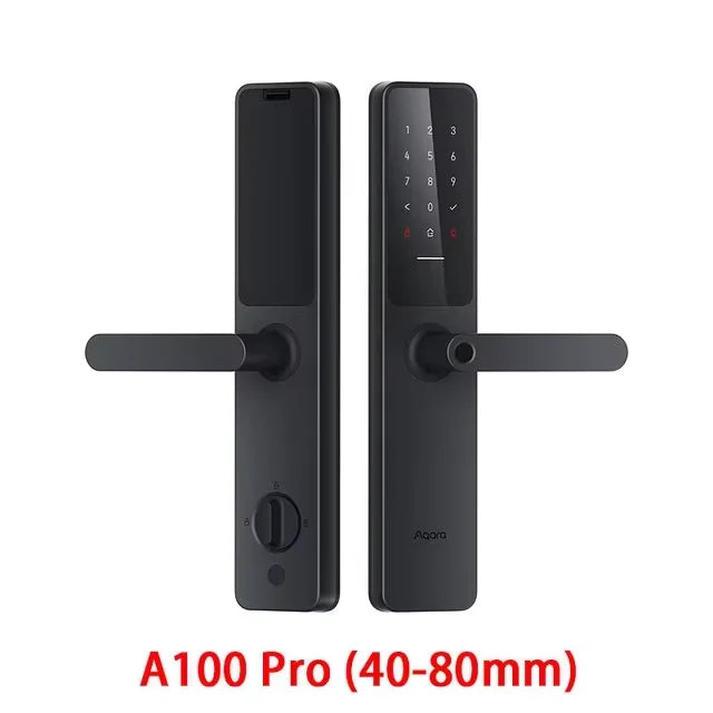Aqara Smart Door Lock A100 Pro Zigbee Bluetooth5.0 A100Pro Smart Lock Bluetooth Fingerprint Unlock Work with Apple Homekit Peaceful Pleasures Health and Wellness 40-80mm China Mainland