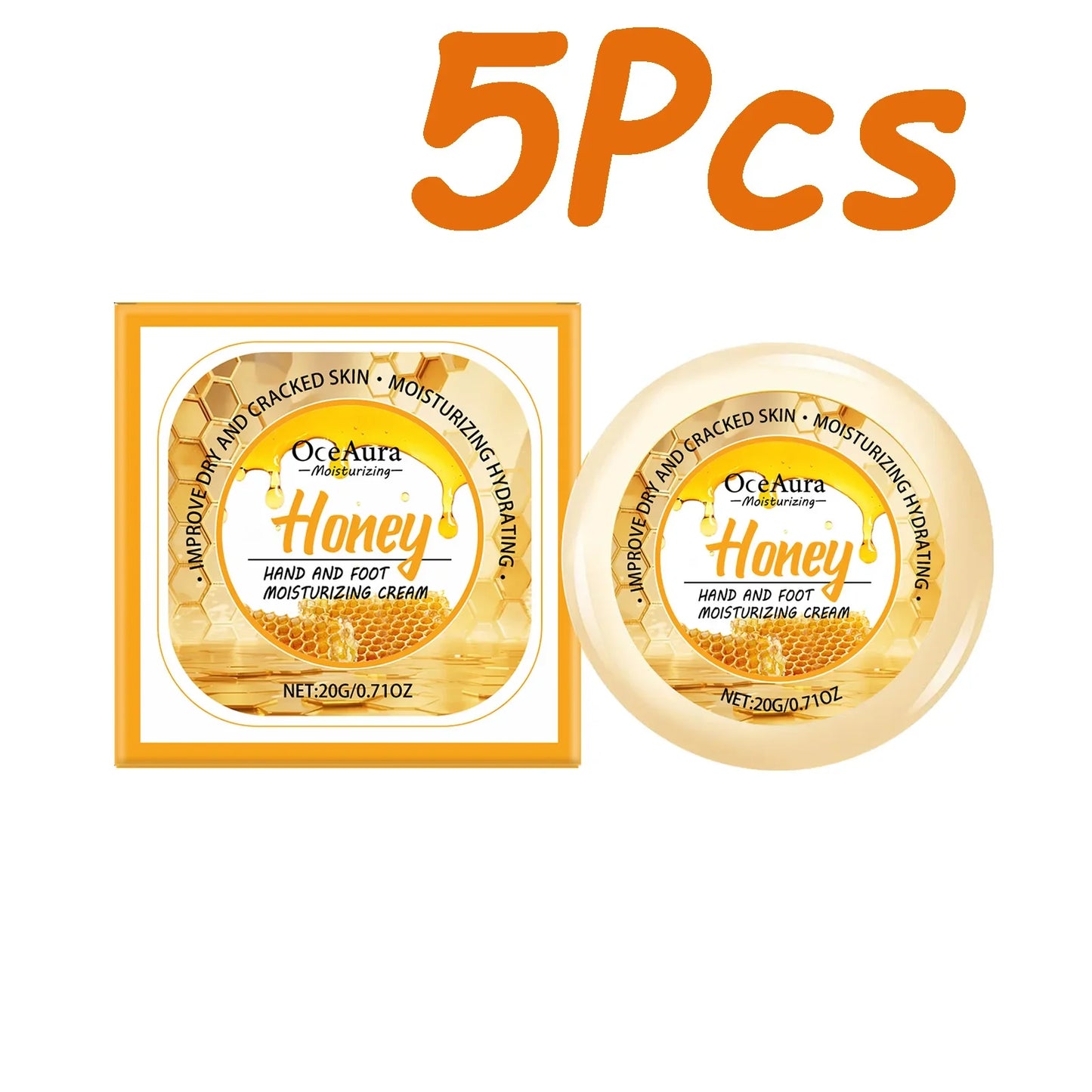 OceAura Honey Hand & Foot Cream – Moisturizing, 20g