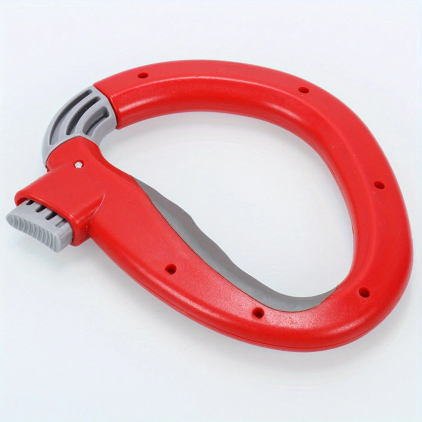 1 Piece One-Hand Self-Locking Bag Holder for Grocery Shopping-Convenient and Secure Grip for Easy Carrying Peaceful Pleasures Health and Wellness Red