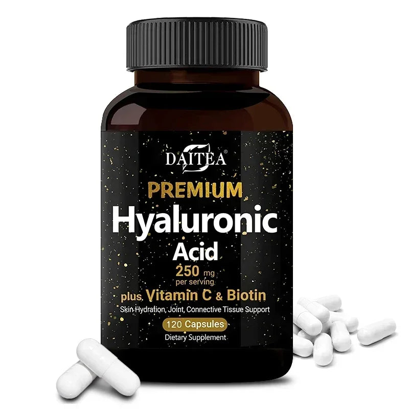 Hyaluronic Acid 250mg + Biotin & Vitamin C – 3-in-1 Capsules