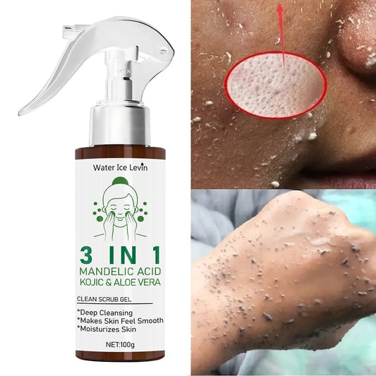 3-in-1 Mandelic Acid & Kojic Scrub Gel with Aloe Vera 100g Exfoliating Scrub Gel Oasis Select