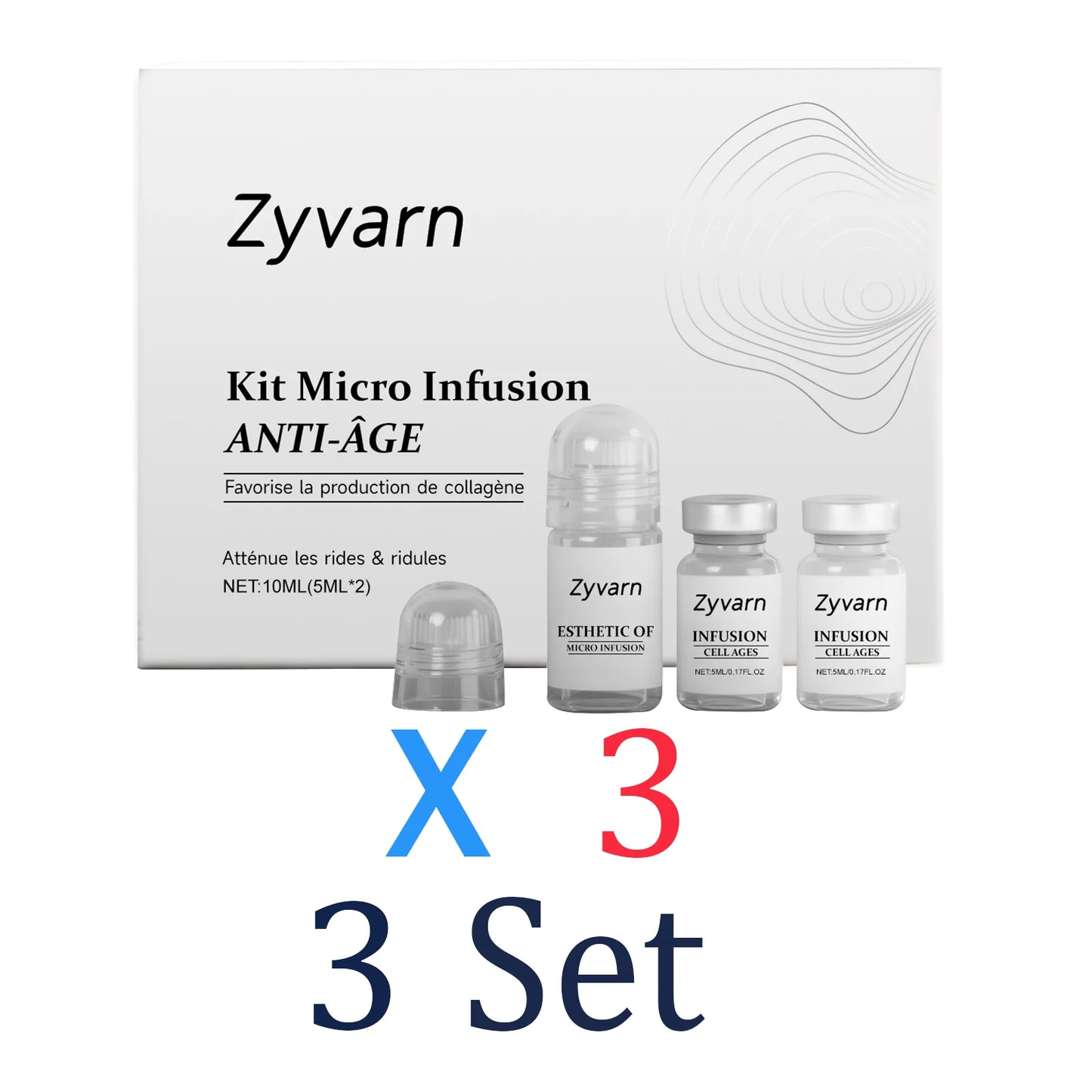 0.25mm Microneedle Facial Serum Set | Deep Hydration & Repair