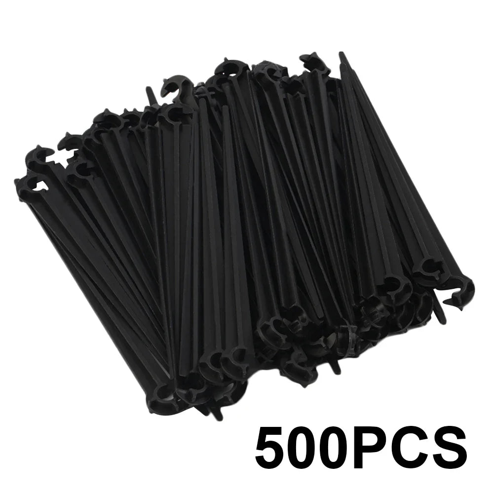 500-Pack Drip Irrigation Stake Holders for 1/4" Garden Tubing