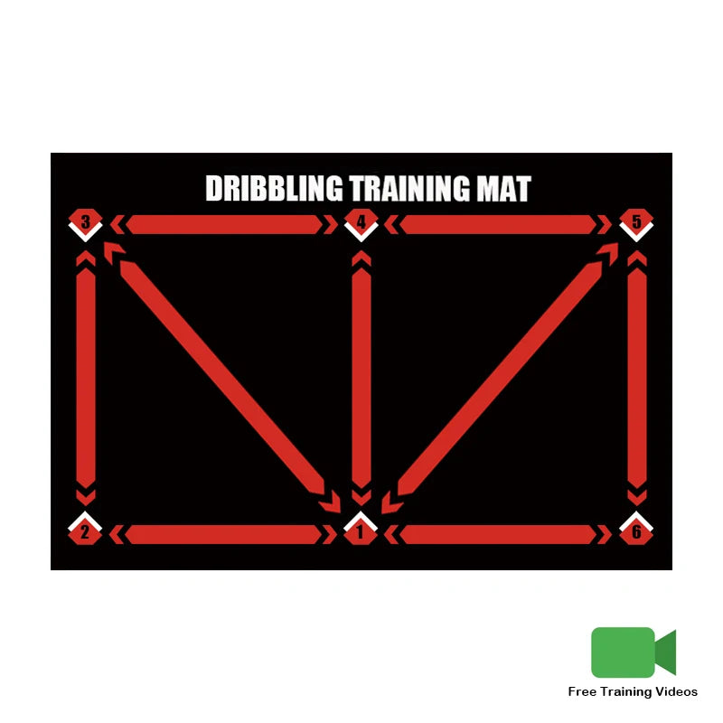 60x90cm foldable carpet dribbling football training mat children's football indoor equipment durable and anti-slip Peaceful Pleasures Health and Wellness red