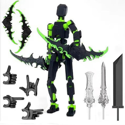 Titan 13 Wings Robot Action Figure – T13 Poseable Toy 13cm Robot Action Figure Oasis Select A One Size