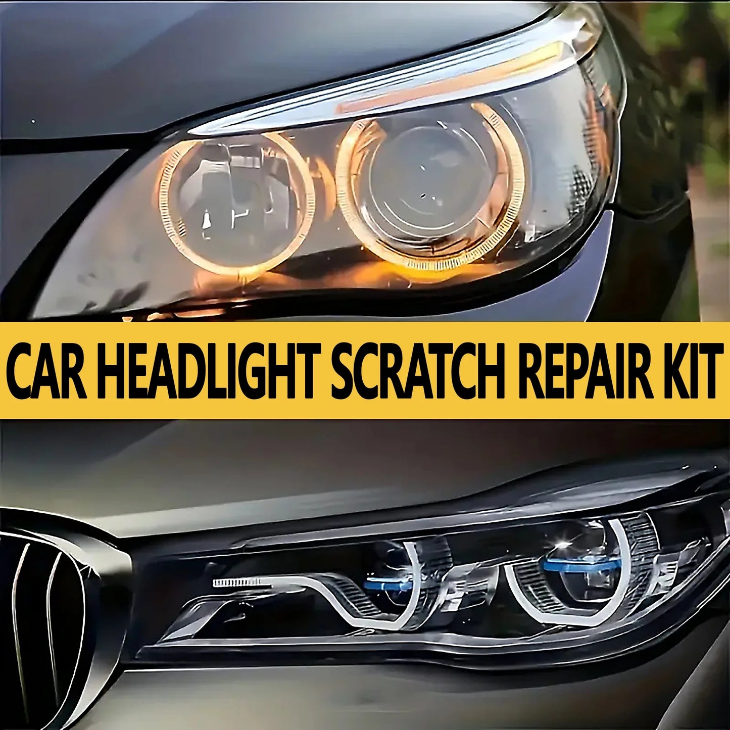 Car Headlight Restoration Kit – Polishing & Cleaning Paste