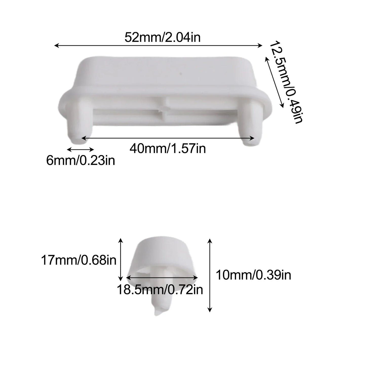 12-Pack Toilet Seat Bumpers – Non-Slip Plastic Buffer Pads