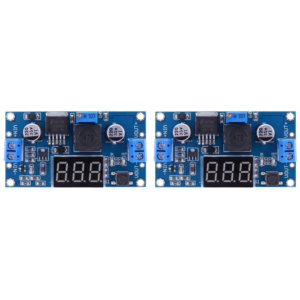 1-15 Pack LM2596 DC-DC Adjustable Buck Converter Module 4.75-40V to 1.25-37V Power Supply Step Down Voltage Regulator Module Peaceful Pleasures Health and Wellness 1.25V-37V 2PCS