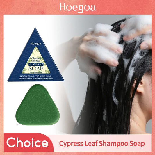 HOEGOA Cypress Leaf Natural Shampoo Bar – Oil Control & Scalp Natural Shampoo Bar Oasis Select