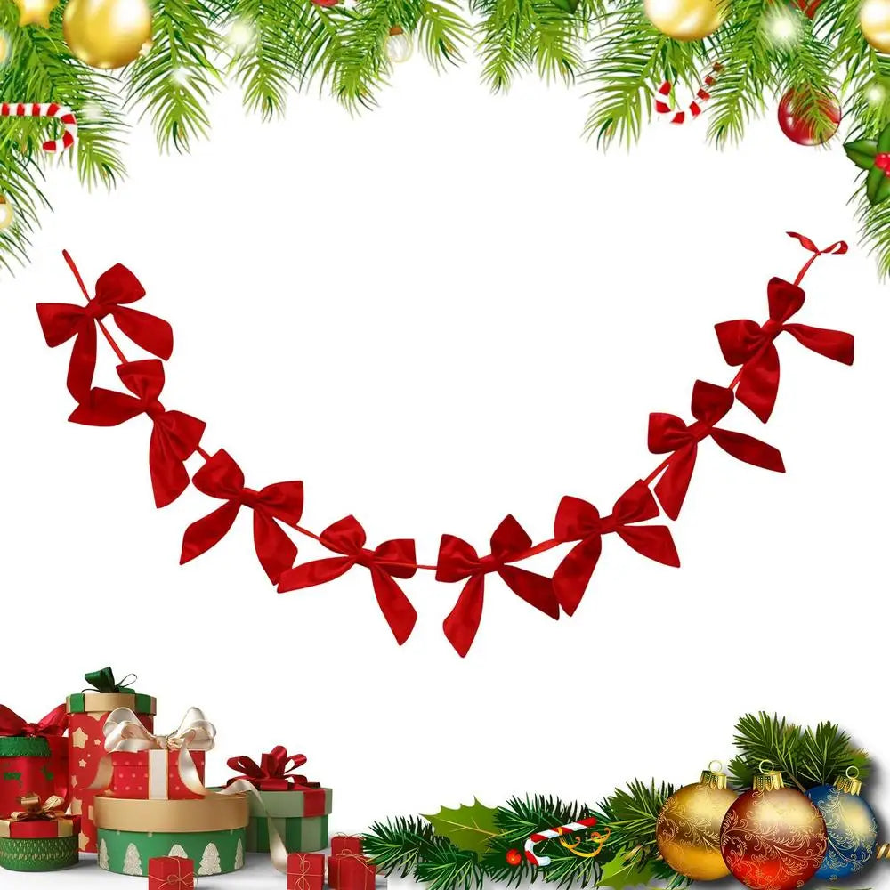 Christmas Velvet Garland Banner | Mantel Fireplace Stair Decor Christmas Garland Banner Peaceful Pleasures Health and Wellness B China Mainland