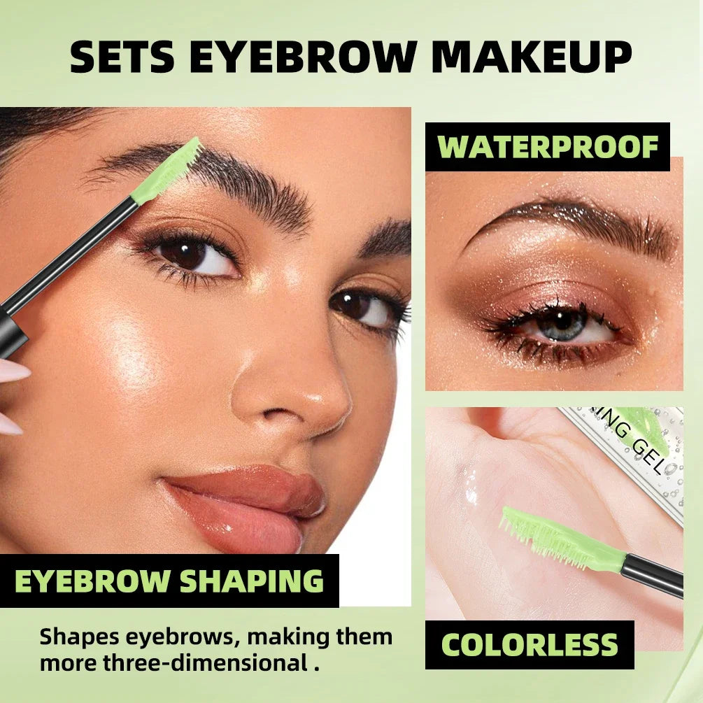 Qibest New Transparent Gel Eyebrow Styling Cream Long Lasting Fixing Brow Soap Makeup Clear Liquid Eyebrow Waterproof Cosmetics Peaceful Pleasures Health and Wellness