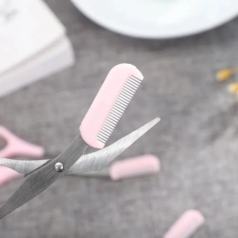Stainless Steel Eyebrow Trimming Scissors With Comb, Safe Eyebrow Trimming Makeup Tool, Precise Creation Of Perfect Eyebrow Shap Peaceful Pleasures Health and Wellness