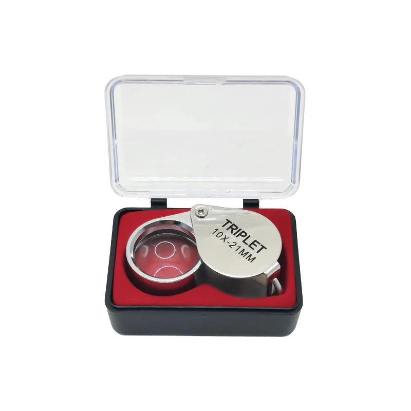 10x 20x 30x Jewelry Diamond Loupe Magnifier Tool Eye Magnifier Magnifying Glass Equipments Triplet Jewelers Eye Triplet Glass Peaceful Pleasures Health and Wellness 3