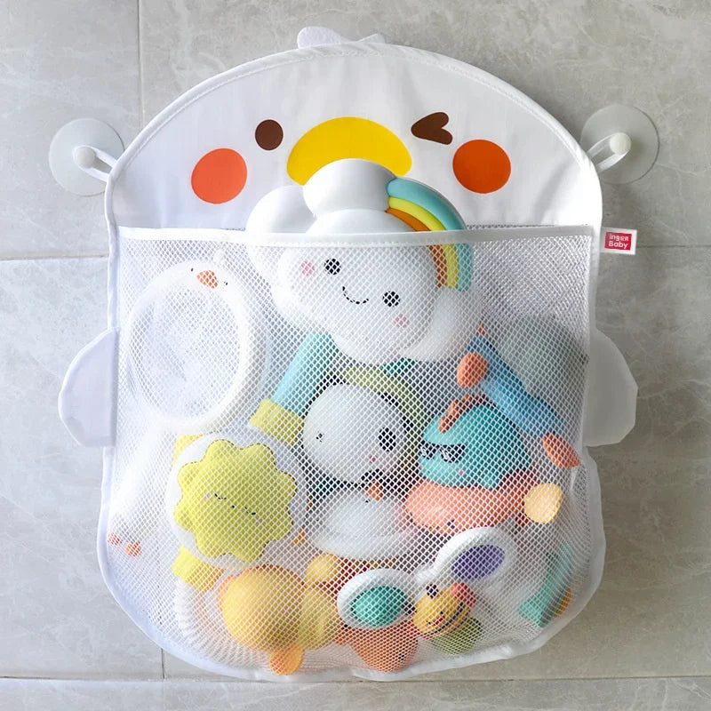 Dinosaur Baby Bath Toy Storage Bag – Mesh Hanging Organizer