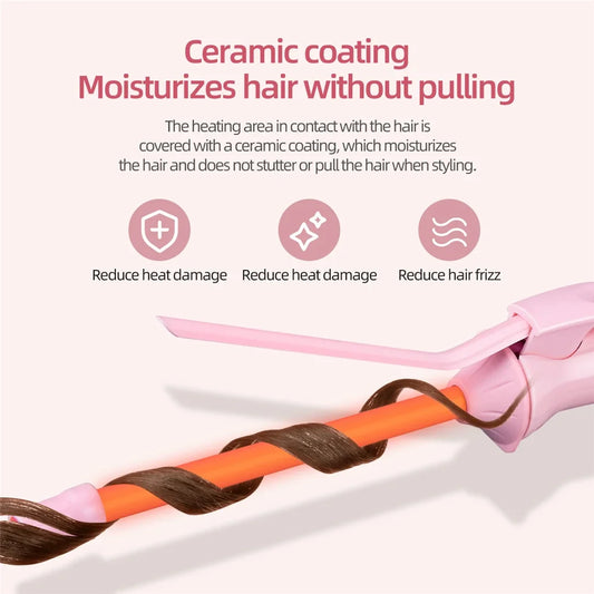 9mm Mini Hair Curling Iron Hair Curler Wand Professional Curly Tongs Ceramic Electric Salon Styling Tool Small Crimping Iron Peaceful Pleasures Health and Wellness
