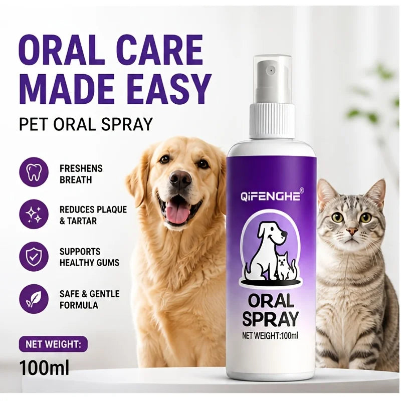 Pet Breath Spray – Fresh Oral Hygiene Mist for Dogs & Cats