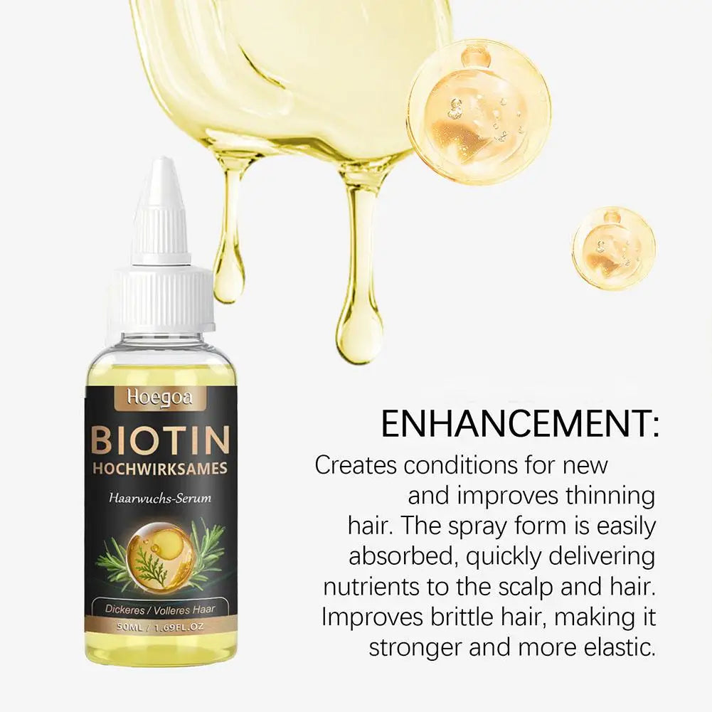 Biotin Hair Serum Rosemary And Ginger Hair Growth Oil For Men And Women, Help Grow Healthy, Strong Hair Care Essential Oils Peaceful Pleasures Health and Wellness