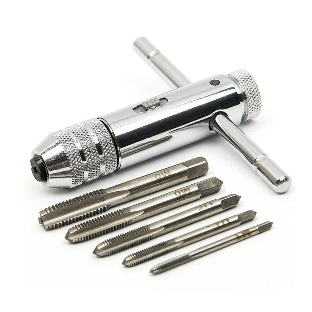 T-Handle Ratchet Tap Wrench Set | M3–M8 Metric Taps Included Peaceful Pleasures Health and Wellness