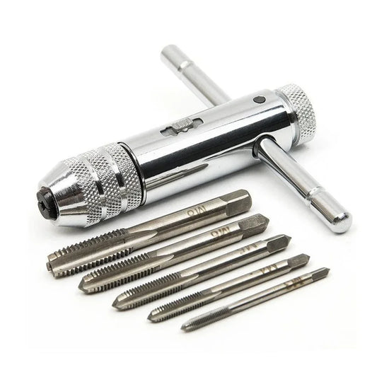 T-Handle Ratchet Tap Wrench Set | M3–M8 Metric Taps Included Peaceful Pleasures Health and Wellness