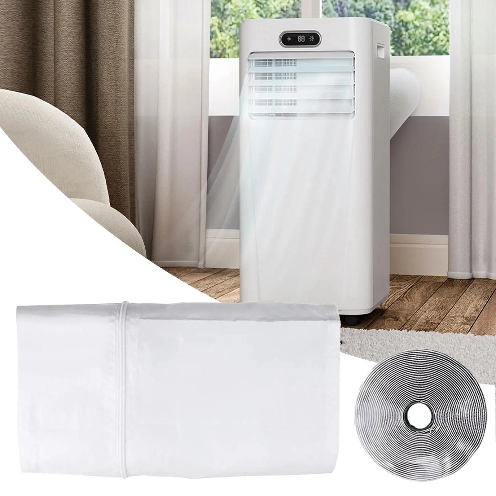 Portable Air Conditioner Window Seal Kit Casement AC Window Vent Seal Kit Insulation Accessories Stop Air Exchange for Home Peaceful Pleasures Health and Wellness