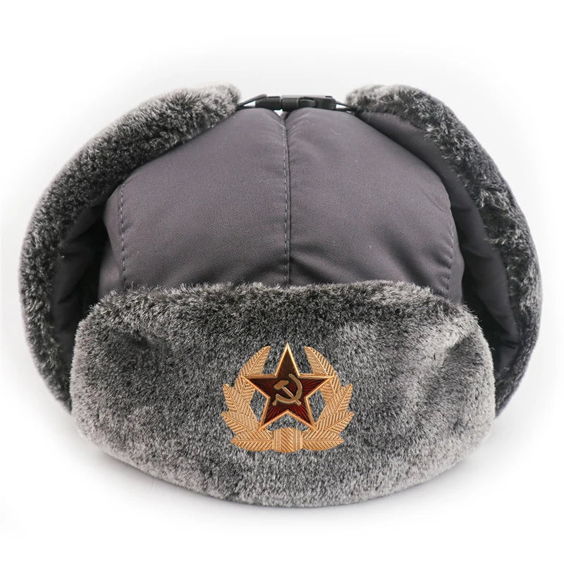 Warm Russian Trooper Hat Russian Ushanka Trooper Aviator Hats For Men And Women Peaceful Pleasures Health and Wellness