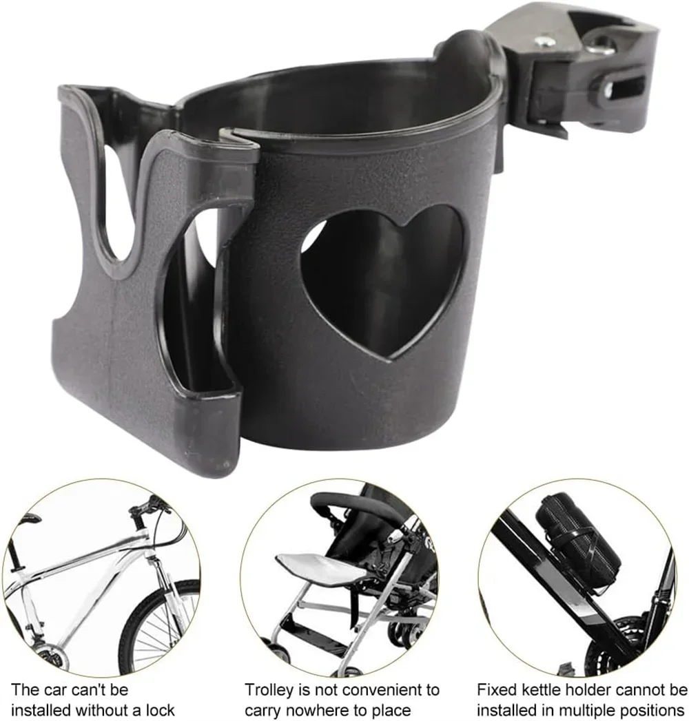 2-in-1 Baby Stroller Cup & Phone Holder | Clip-On Mount