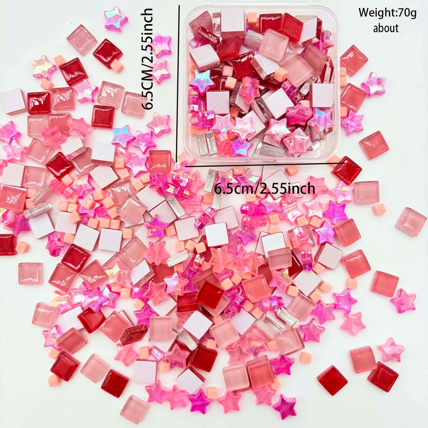 Glitter Multicolor Mosaic Tiles – Crystal Glass Craft Supplies