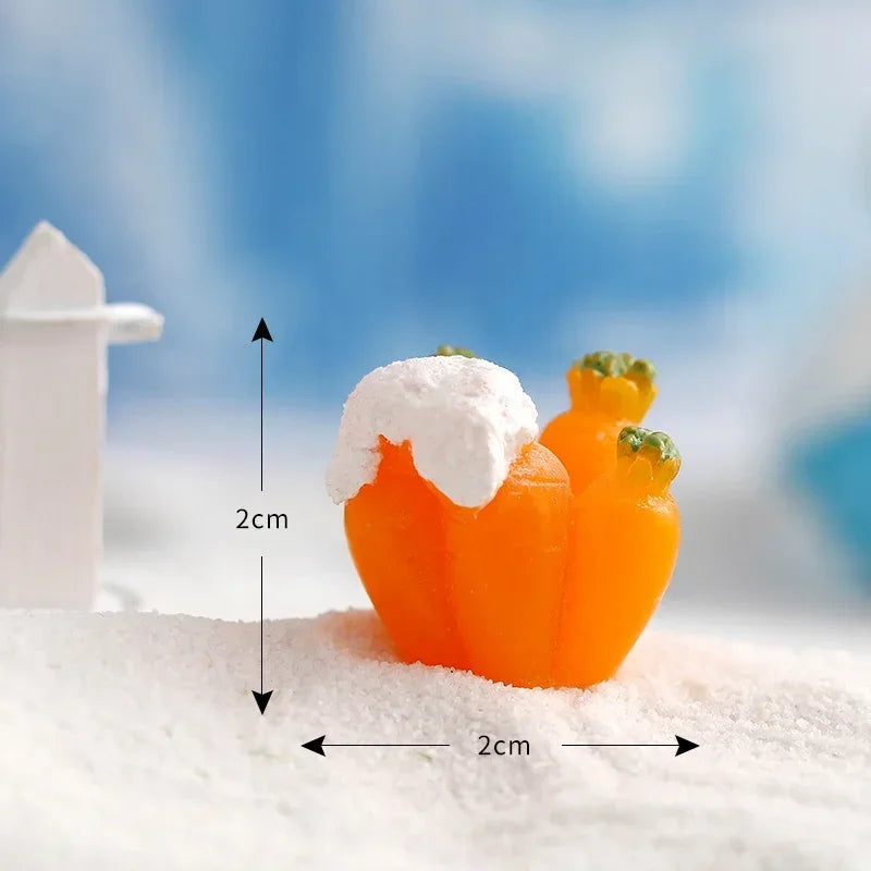 Figurines Christmas Rabbit Micro Landscape Snowman Bunny Ornament Desk Accessories For Home Decoration Kids Gifts Miniature Peaceful Pleasures Health and Wellness 13