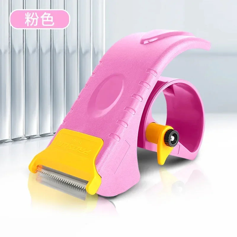 Handheld portable fast tape dispenser with cutter, reusable and environmentally friendly master level dispenser dedicated Peaceful Pleasures Health and Wellness Pink