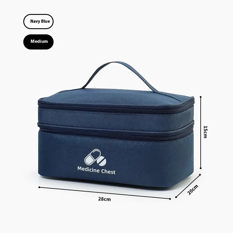 Double Layer First Aid Kit Bag – Oxford Cloth Travel Organizer