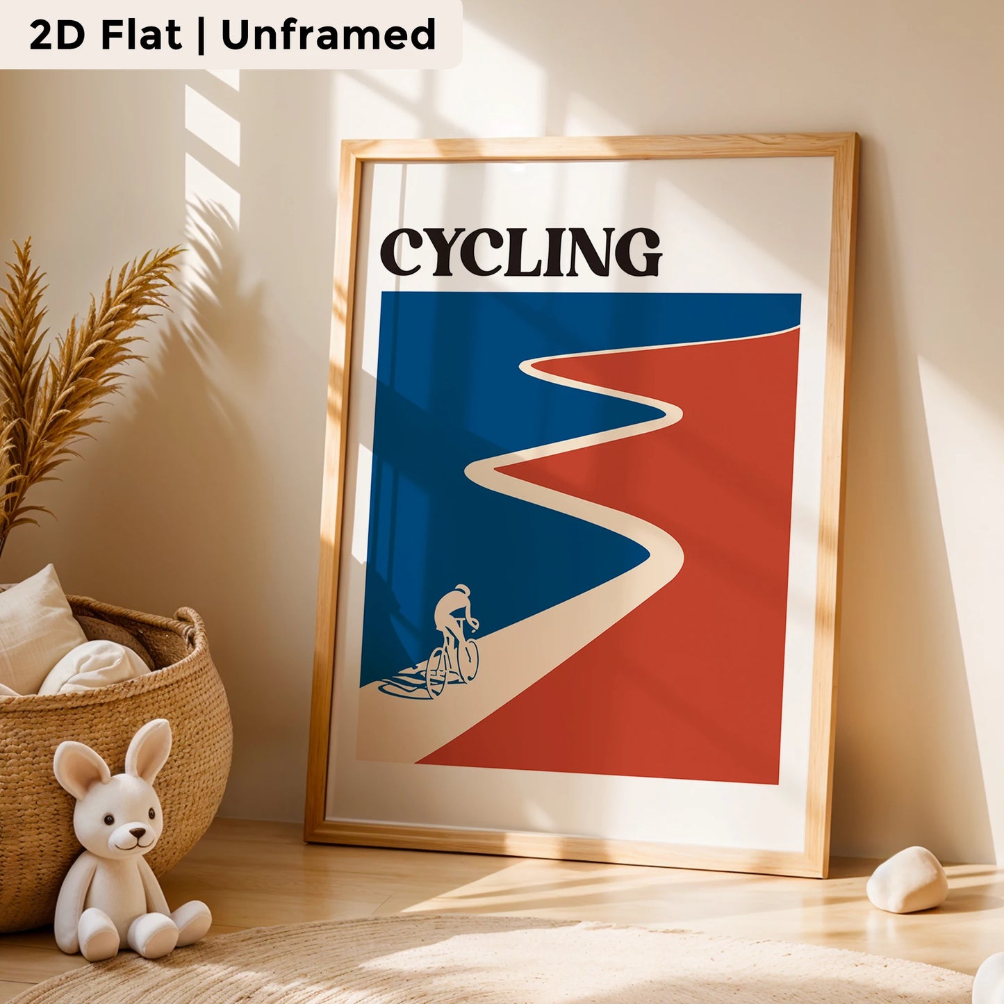 3-Piece Cartoon Red Runway Canvas Wall Art | Kids Room Décor