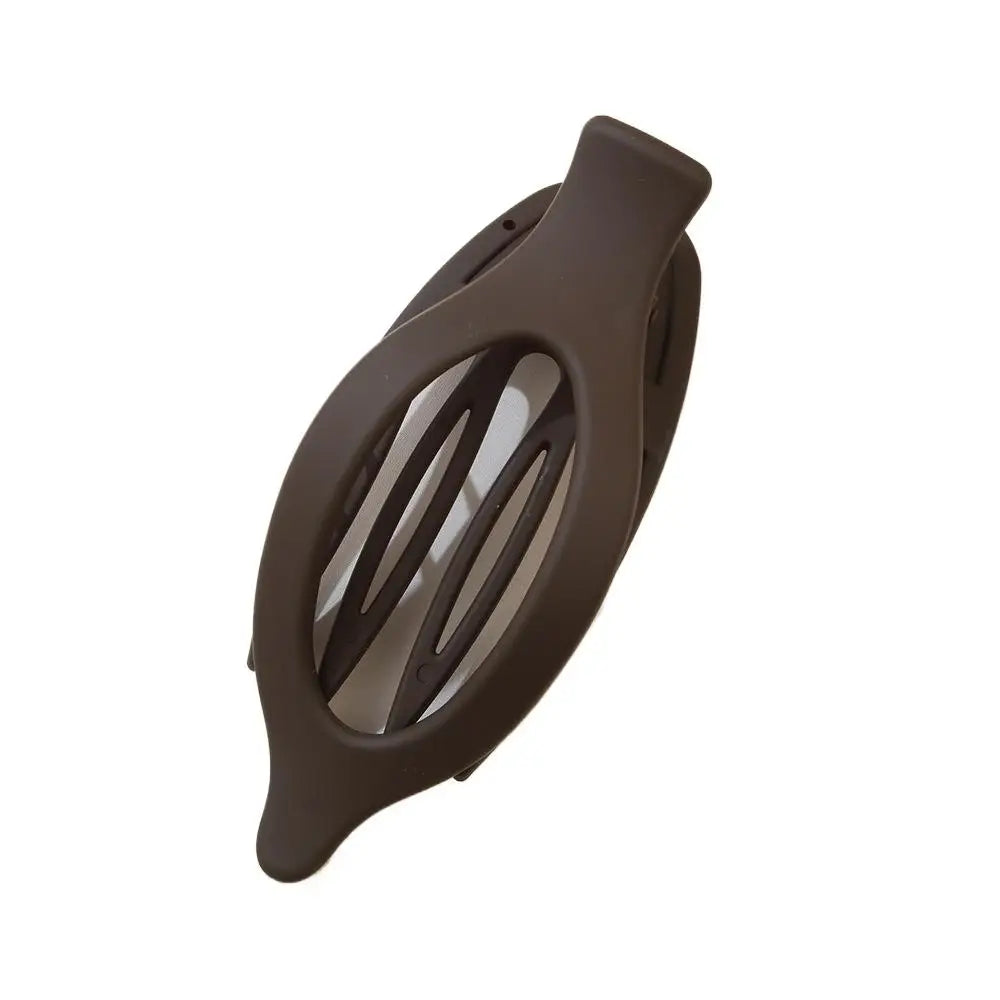 Large Hair Claw Clip Matte Solid Color Leaf Duckbill Hair Clamps Hollowed Oval Hairpin for Women Thin Thick Hair Fashion Hairpin Peaceful Pleasures Health and Wellness dark coffee
