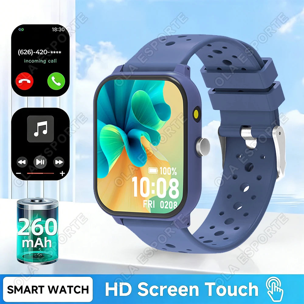 2026 New 1.83-inch Screen Smartwatch with Wireless Call Rich Watch Dail Music Player Message Push Flashlight Smart Voice for Men Peaceful Pleasures Health and Wellness Blue