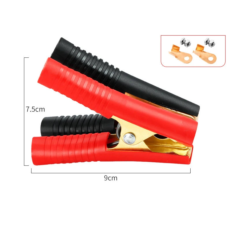 Versatile Plastic Handle Test Alligator Clip For Electric Project 100-300A Electrical Crocodile Alligator Battery Insulated Clip Peaceful Pleasures Health and Wellness 100A