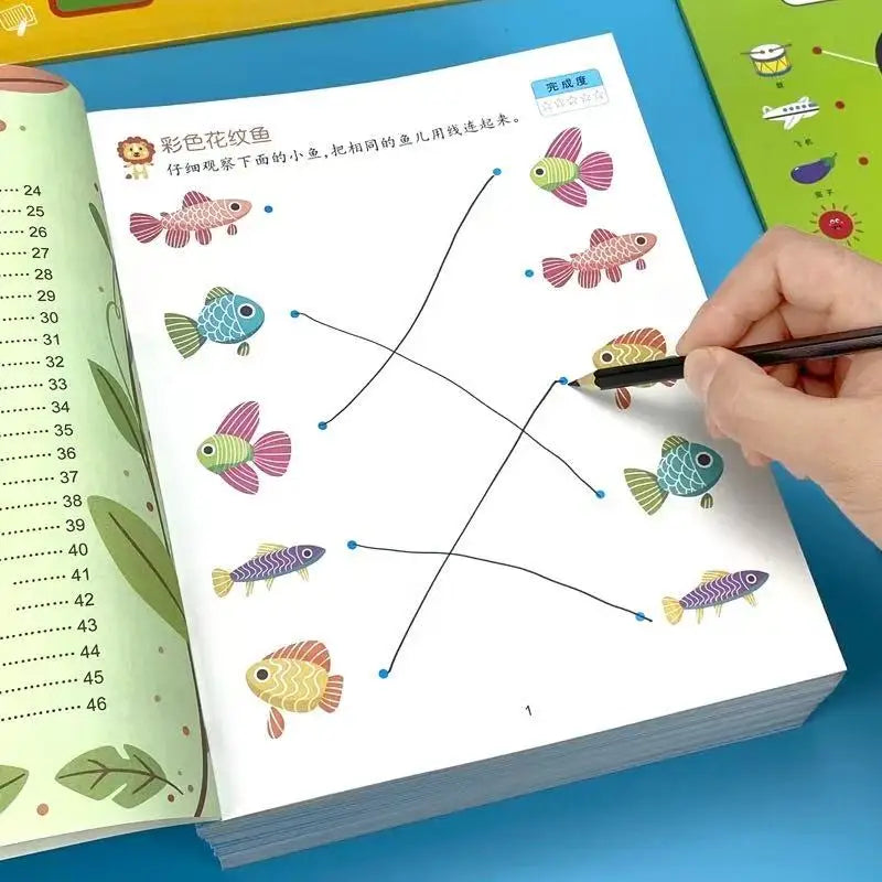 46 Pages Find Same Objects Math&logic Workbook Preschool&
