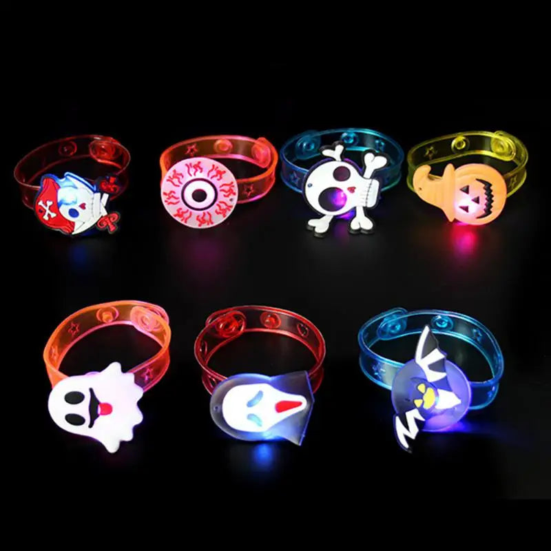 LED Glow Wristband & Necklace Set – Halloween Party Favors 12–120 PCS