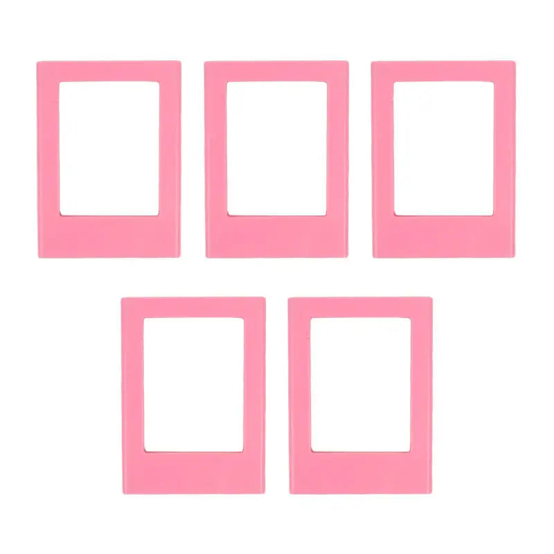 5PCS 3 Inch Magnetic Photo Frame Small Creative Magnet Picture Frames for Desktop Display Home Office Ornament Peaceful Pleasures Health and Wellness 5pcs rose red