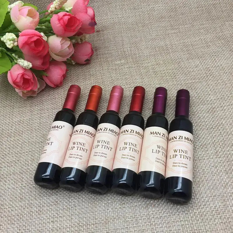 2023 Lipstick Lipgloss Waterproof Long Lasting Lovely Tint Wine Bottle Shape Lip For Women Makeup Gloss Red Sexy Cosmetic Peaceful Pleasures Health and Wellness