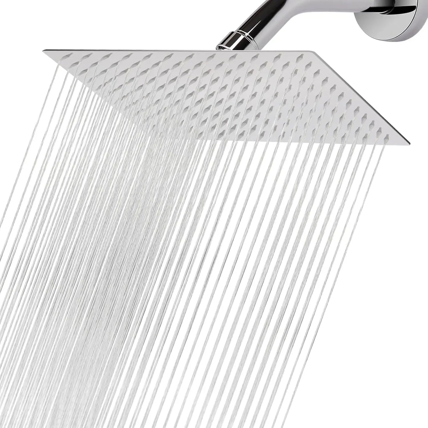 SUS304 Stainless Steel Rectangular Rainfall Shower Head | Ultra Thin