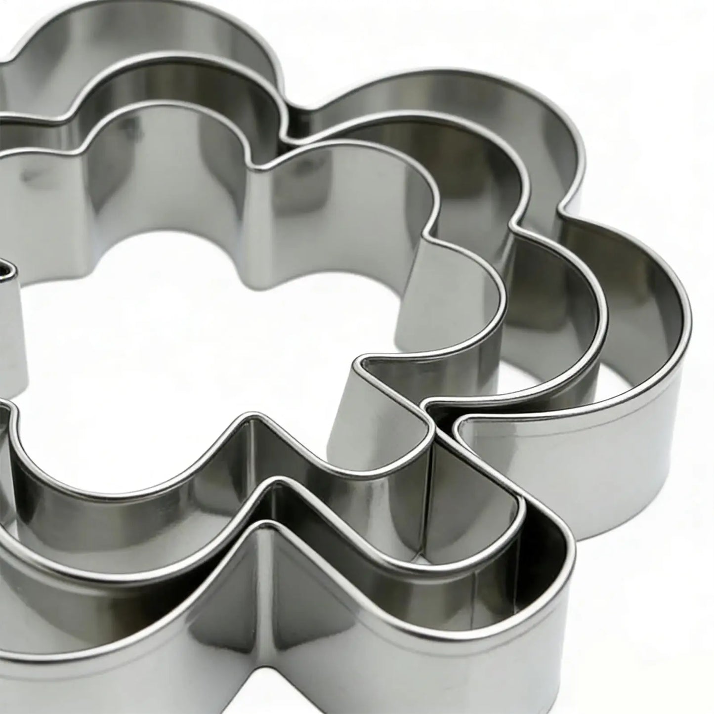 3-Piece Clover Cookie Cutter Set | St. Patrick's Day Baking Mold