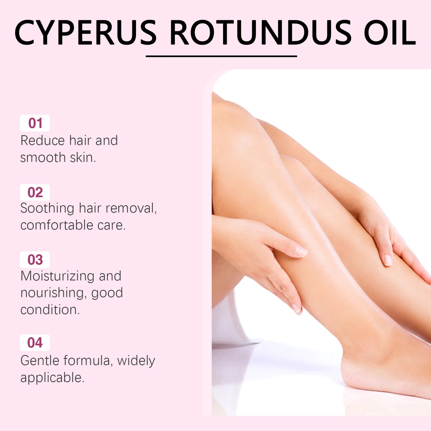 Cyperus Rotundus Hair Growth Inhibitor Oil – 60ml Peaceful Pleasures Health and Wellness