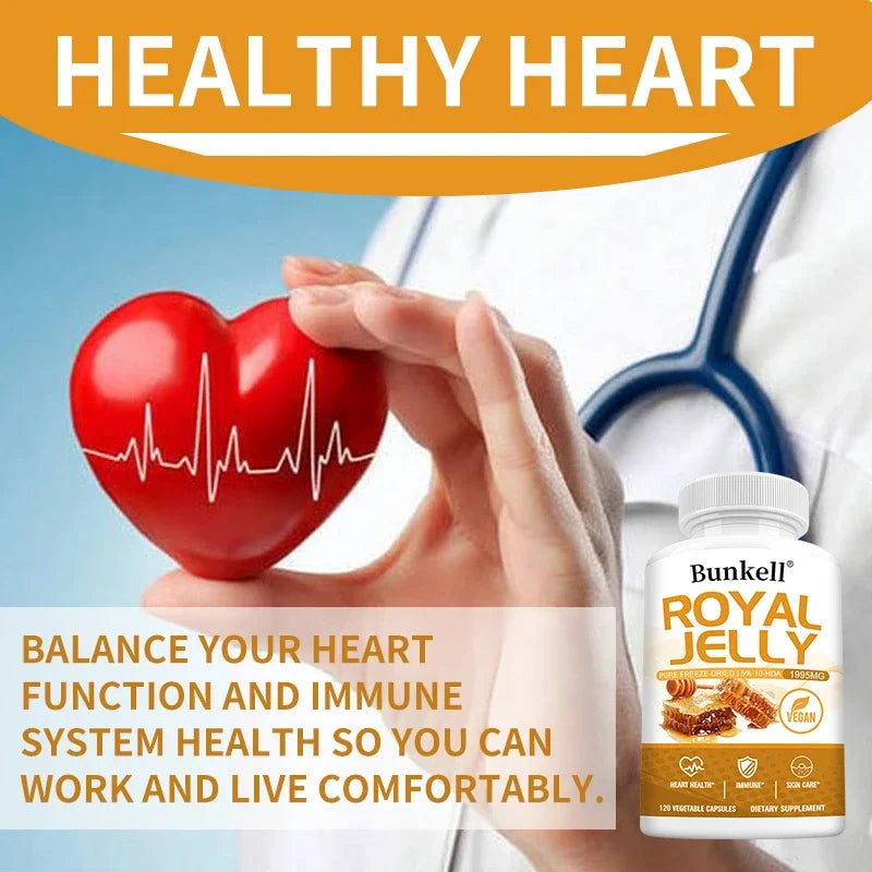 Royal Jelly 1995mg Capsules – Immune & Wellness Support